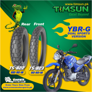 Timsun Tubeless Tires For YBR-G Dual Sports Version